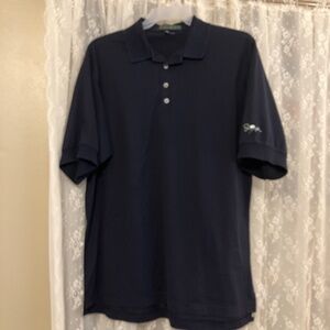 Robert Bryan Navy Supima cotton polo